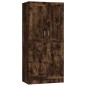 vidaXL Armario madera contrachapada roble ahumado 82,5x51,5x180 cm vidaXL Armario madera contrachapada roble ahumado 82,5x51,5x180 cm