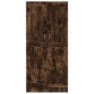 vidaXL Armario madera contrachapada roble ahumado 82,5x51,5x180 cm vidaXL Armario madera contrachapada roble ahumado 82,5x51,5x180 cm