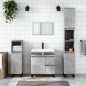 vidaXL Armario de baño madera contrachapada gris hormigón 65x33x60 cm vidaXL Armario de baño madera contrachapada gris hormigón 65x33x60 cm