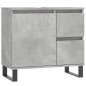 vidaXL Armario de baño madera contrachapada gris hormigón 65x33x60 cm vidaXL Armario de baño madera contrachapada gris hormigón 65x33x60 cm