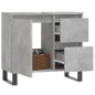 vidaXL Armario de baño madera contrachapada gris hormigón 65x33x60 cm vidaXL Armario de baño madera contrachapada gris hormigón 65x33x60 cm