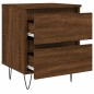 vidaXL Mesitas noche 2 uds madera ingeniería marrón roble 40x35x50 cm vidaXL Mesitas noche 2 uds madera ingeniería marrón roble 40x35x50 cm