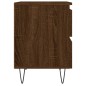 vidaXL Mesitas noche 2 uds madera ingeniería marrón roble 40x35x50 cm vidaXL Mesitas noche 2 uds madera ingeniería marrón roble 40x35x50 cm