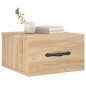 vidaXL Mesita de noche de pared color roble Sonoma 35x35x20 cm vidaXL Mesita de noche de pared color roble Sonoma 35x35x20 cm