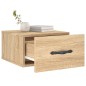 vidaXL Mesita de noche de pared color roble Sonoma 35x35x20 cm vidaXL Mesita de noche de pared color roble Sonoma 35x35x20 cm