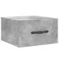 vidaXL Mesita de noche de pared color gris hormigón 35x35x20 cm vidaXL Mesita de noche de pared color gris hormigón 35x35x20 cm
