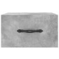 vidaXL Mesita de noche de pared color gris hormigón 35x35x20 cm vidaXL Mesita de noche de pared color gris hormigón 35x35x20 cm