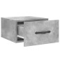 vidaXL Mesita de noche de pared color gris hormigón 35x35x20 cm vidaXL Mesita de noche de pared color gris hormigón 35x35x20 cm