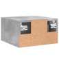 vidaXL Mesita de noche de pared color gris hormigón 35x35x20 cm vidaXL Mesita de noche de pared color gris hormigón 35x35x20 cm