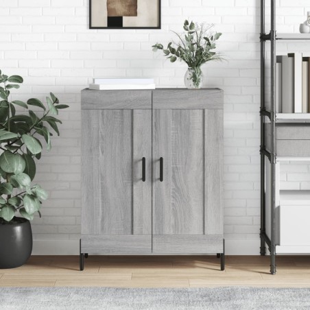 vidaXL Aparador de madera de ingeniería gris Sonoma 69,5x34x90 cm