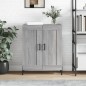 vidaXL Aparador de madera de ingeniería gris Sonoma 69,5x34x90 cm