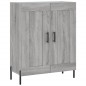 vidaXL Aparador de madera de ingeniería gris Sonoma 69,5x34x90 cm