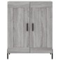 vidaXL Aparador de madera de ingeniería gris Sonoma 69,5x34x90 cm