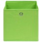 vidaXL Cajas de almacenaje 4 uds tela verde 32x32x32 cm vidaXL Cajas de almacenaje 4 uds tela verde 32x32x32 cm