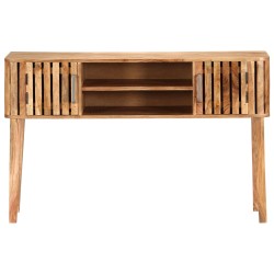 vidaXL Mesa consola de madera maciza de acacia 120x35x76 cm