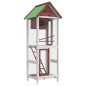 vidaXL Casita para pájaros madera maciza pino color moca 60x58,5x160cm vidaXL Casita para pájaros madera maciza pino color moca 60x58,5x160cm