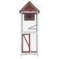 vidaXL Casita para pájaros madera maciza pino color moca 60x58,5x160cm vidaXL Casita para pájaros madera maciza pino color moca 60x58,5x160cm