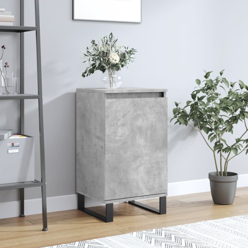 vidaXL Aparador madera de ingeniería gris hormigón 40x35x70 cm vidaXL Aparador madera de ingeniería gris hormigón 40x35x70 cm