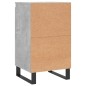 vidaXL Aparador madera de ingeniería gris hormigón 40x35x70 cm vidaXL Aparador madera de ingeniería gris hormigón 40x35x70 cm