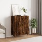 vidaXL Aparador de madera de ingeniería roble ahumado 69,5x34x90 cm vidaXL Aparador de madera de ingeniería roble ahumado 69,5x34x90 cm