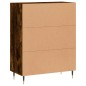 vidaXL Aparador de madera de ingeniería roble ahumado 69,5x34x90 cm vidaXL Aparador de madera de ingeniería roble ahumado 69,5x34x90 cm