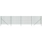 vidaXL Cerca de alambre de acero galvanizado verde 2x10 m vidaXL Cerca de alambre de acero galvanizado verde 2x10 m