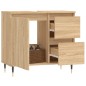 vidaXL Armario de baño madera contrachapada roble Sonoma 65x33x60 cm vidaXL Armario de baño madera contrachapada roble Sonoma 65x33x60 cm