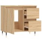 vidaXL Armario de baño madera contrachapada roble Sonoma 65x33x60 cm vidaXL Armario de baño madera contrachapada roble Sonoma 65x33x60 cm