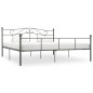 vidaXL Estructura de cama de metal gris 180x200 cm