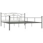 vidaXL Estructura de cama de metal gris 180x200 cm