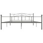 vidaXL Estructura de cama de metal gris 180x200 cm