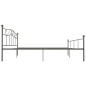 vidaXL Estructura de cama de metal gris 180x200 cm