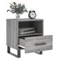 vidaXL Mesitas noche 2 uds madera ingeniería gris Sonoma 40x35x47,5 cm vidaXL Mesitas noche 2 uds madera ingeniería gris Sonoma 40x35x47,5 cm