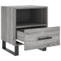 vidaXL Mesitas noche 2 uds madera ingeniería gris Sonoma 40x35x47,5 cm vidaXL Mesitas noche 2 uds madera ingeniería gris Sonoma 40x35x47,5 cm