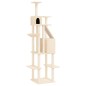 vidaXL Rascador para gatos con postes de sisal color crema 201 cm vidaXL Rascador para gatos con postes de sisal color crema 201 cm