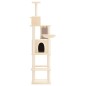 vidaXL Rascador para gatos con postes de sisal color crema 201 cm vidaXL Rascador para gatos con postes de sisal color crema 201 cm