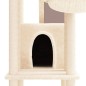 vidaXL Rascador para gatos con postes de sisal color crema 201 cm vidaXL Rascador para gatos con postes de sisal color crema 201 cm