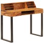 vidaXL Escritorio de madera maciza de sheesham y acero 110x50x94 cm vidaXL Escritorio de madera maciza de sheesham y acero 110x50x94 cm