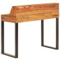vidaXL Escritorio de madera maciza de sheesham y acero 110x50x94 cm vidaXL Escritorio de madera maciza de sheesham y acero 110x50x94 cm