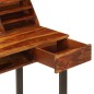 vidaXL Escritorio de madera maciza de sheesham y acero 110x50x94 cm vidaXL Escritorio de madera maciza de sheesham y acero 110x50x94 cm