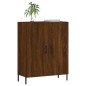 vidaXL Aparador de madera de ingeniería marrón roble 69,5x34x90 cm vidaXL Aparador de madera de ingeniería marrón roble 69,5x34x90 cm