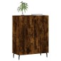vidaXL Aparador de madera de ingeniería roble ahumado 69,5x34x90 cm