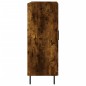 vidaXL Aparador de madera de ingeniería roble ahumado 69,5x34x90 cm