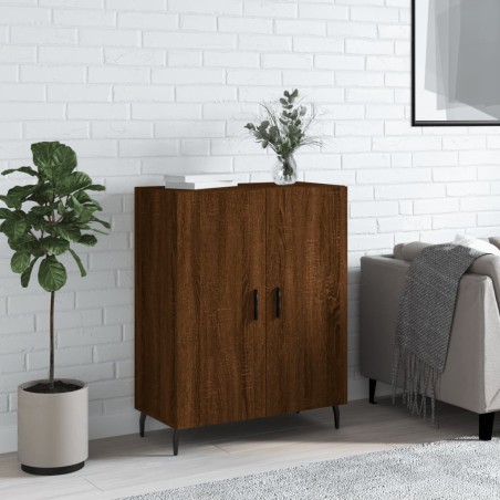 vidaXL Aparador de madera de ingeniería marrón roble 69,5x34x90 cm