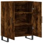 vidaXL Aparador de madera de ingeniería roble ahumado 69,5x34x90 cm vidaXL Aparador de madera de ingeniería roble ahumado 69,5x34x90 cm