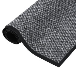 vidaXL Felpudo gris 80x120 cm