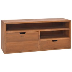 vidaXL Mueble para TV de madera maciza de teca 90x30x40 cm