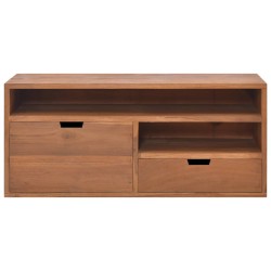 vidaXL Mueble para TV de madera maciza de teca 90x30x40 cm