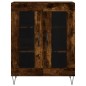 vidaXL Aparador de madera de ingeniería roble ahumado 69,5x34x90 cm vidaXL Aparador de madera de ingeniería roble ahumado 69,5x34x90 cm
