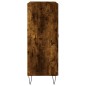vidaXL Aparador de madera de ingeniería roble ahumado 69,5x34x90 cm vidaXL Aparador de madera de ingeniería roble ahumado 69,5x34x90 cm